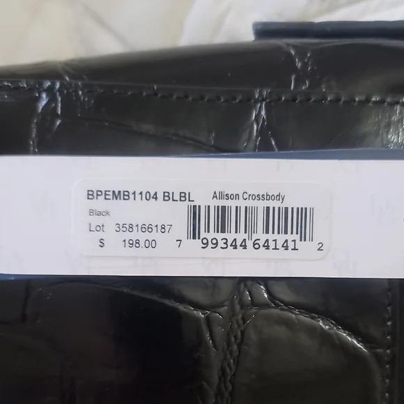 Dooney & Bourke Black Croc-Embossed Crossbody Bag - Picture 9 of 9